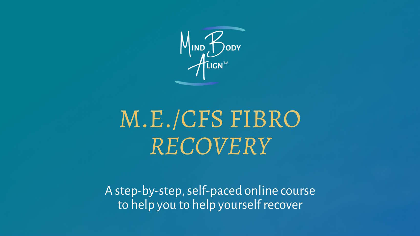 ME/CFS Fibromyalgia online recovery course